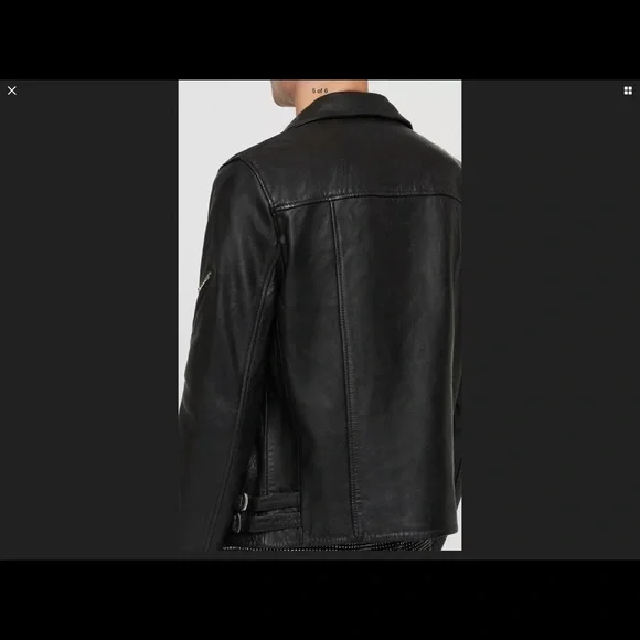 COPY - All Saints Large Leather Uni Motorcycle Jacket
